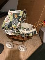 Mooie rieten poppenwagen met kap, Ophalen