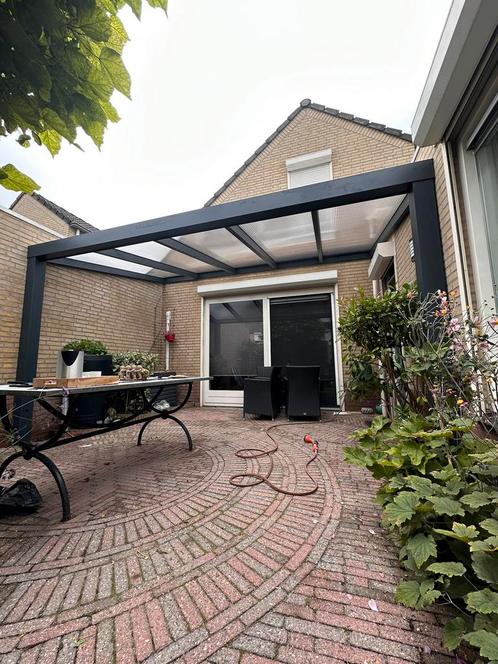 Carport Terrasoverkappingen en glazen schuifwanden veranda, Tuin en Terras, Overkappingen, Zo goed als nieuw, Veranda, Ophalen of Verzenden