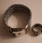 Zilveren armband en ring merk silk, Ophalen of Verzenden, Zo goed als nieuw, Zilver, Zilver
