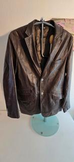 Versace heren leren blazer zgan 54, Ophalen of Verzenden, Zo goed als nieuw, Maat 52/54 (L), Grijs