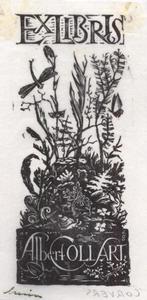 1624 Ex Libris Nederland : Harry Corvers, 1948, Antiek en Kunst, Kunst | Etsen en Gravures, Verzenden