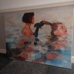 100x140, Antiek en Kunst, Kunst | Schilderijen | Abstract, Ophalen of Verzenden