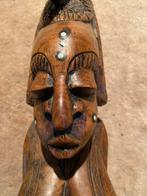 Decoratief afrikaans massief houten vrouwenfiguur, Ophalen of Verzenden