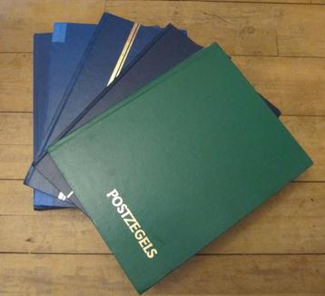 5 Postzegel Albums vol met zegels wereld collectie beschikbaar voor biedingen