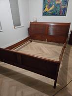 Kersenhouten bed, zonder nachtkastjes en bodem, Antiek en Kunst, Antiek | Meubels | Bedden, Ophalen of Verzenden
