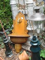 Gietijzer fontein bloembak wasbak spoelbak buitenkraan enz, Tuin en Terras, Ophalen, Rond, Hout, Binnen