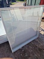 aluminium ramen dubbelwandig met ingeb jalouzie, Dubbelglas, 80 tot 120 cm, 80 tot 120 cm, Zo goed als nieuw