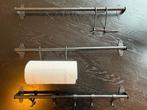 Ikea HULTARP zwart 3x incl. accessoires, Huis en Inrichting, Ophalen, Zwart, Nieuw, 50 tot 100 cm