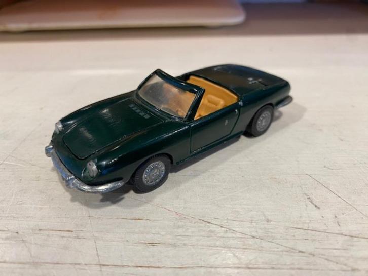 1:43 Oude Fiat 850 Cabrio Auto Pilen Groen, Hobby en Vrije tijd, Modelauto's | 1:43, Gebruikt, Auto, Overige merken, Ophalen of Verzenden