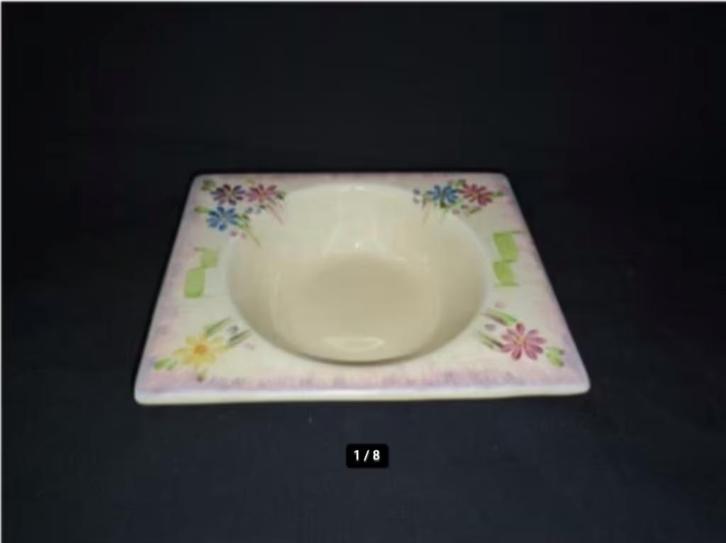 Clarice Cliff Aura Daisy Rectangular, Unusual shaped dish 35, Antiek en Kunst, Antiek | Porselein, Ophalen of Verzenden