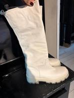 Creme witte leren laarzen Babouche 38, Ophalen of Verzenden, Zo goed als nieuw, Wit, Hoge laarzen