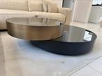 Te Koop: Richmond Interiors Salontafel Slice–Black/Gold 110, Ophalen, 100 tot 150 cm, Rond, 50 tot 100 cm