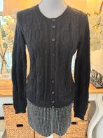 Nieuw, Zwart kabel-vestje Benetton, 36-38/M, wol/mohair, Kleding | Dames, Truien en Vesten, Ophalen of Verzenden, Nieuw, Maat 36 (S)