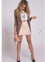 Nikkie leren rok vegan leer roze 38, Maat 38/40 (M), Ophalen of Verzenden, Zo goed als nieuw, Roze