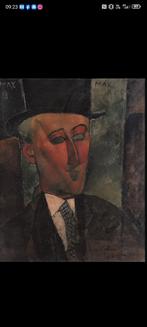 Modigliani - Portret van Max Jacob (1916) (Fotografie), Antiek en Kunst, Kunst | Schilderijen | Klassiek, Ophalen of Verzenden