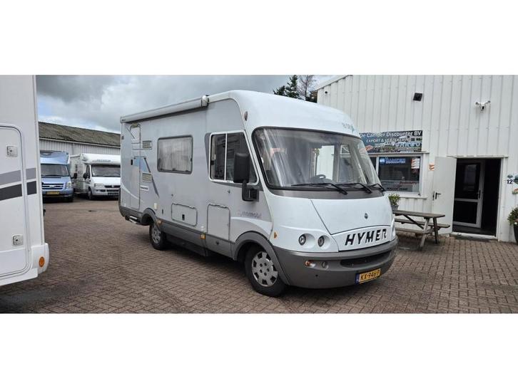 Hymer B584 Lange bank Automaat 2003 2.8jtd, Caravans en Kamperen, Campers, Bedrijf, Hymer, Diesel, Automaat