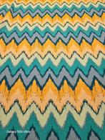 tricot viscose groen zigzag, Overige materialen, 120 cm of meer, Nieuw, Ophalen of Verzenden