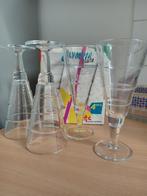 VINTAGE ijs coupes    4 stuks   GUSTOSO!, Verzenden, Overige stijlen, Glas, Schaal of Schalen