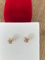 14 karaat(585) gouden oorbellen, wit en geel goud, Ophalen of Verzenden, Nieuw, Goud, Goud