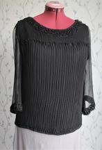 TWIN-SET By Simona Barbieri Zwarte (Feest-) Blouse maat M, Maat 38/40 (M), TWIN-SET By Simona Barbie, Zwart, Ophalen of Verzenden