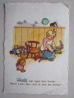 KInderkaart met versje lang  5, Verzamelen, Ansichtkaarten | Themakaarten, 1940 tot 1960, Gelopen, Kinderen, Verzenden