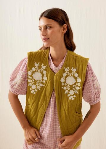 Louise misha geborduurde gilet nieuw beschikbaar voor biedingen