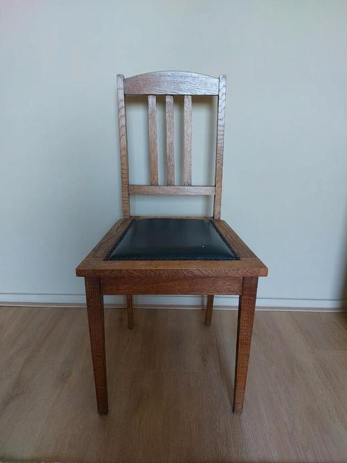 Art deco stoel, Huis en Inrichting, Stoelen, Eén, Hout, Bruin, Ophalen