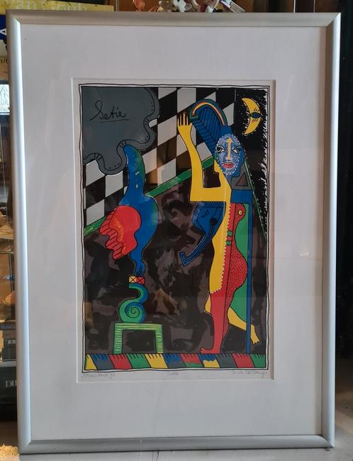 Zeefdruk van Cecile de Bruijn, Antiek en Kunst, Kunst | Litho's en Zeefdrukken, Ophalen of Verzenden