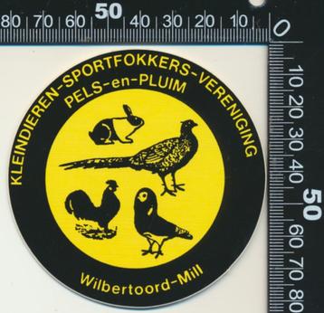 Sticker: Kleindieren Sportfokkers Vereniging Pels en Pluim beschikbaar voor biedingen