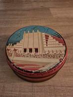 Antiek Art Deco Tentoonstelling Brussel 1935 blik €20, Verzamelen, Blikken, Ophalen of Verzenden, Zo goed als nieuw, Overige