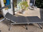 Luxe ligbed, Tuin en Terras, Ophalen, Gebruikt, Aluminium, Inklapbaar