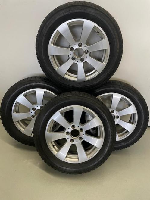 Set 47: Velgen + Banden Mercedes-Benz  C-klasse, Auto-onderdelen, Banden en Velgen, Banden en Velgen, Winterbanden, 16 inch, 195 mm
