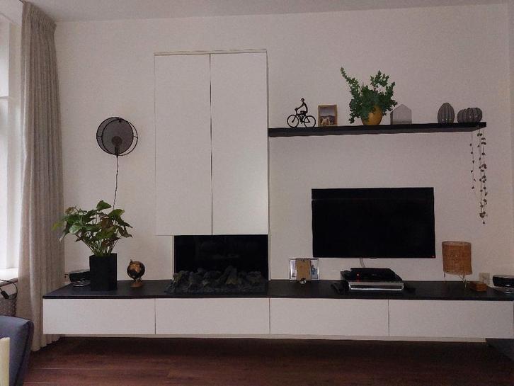 wandmeubel/TV meubel - met schap, Huis en Inrichting, Kasten | Wandmeubels, Gebruikt, 150 tot 200 cm, 200 tot 250 cm, 25 tot 50 cm