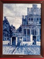 Straatje van Vermeer - Delfts Blauw Tegel Tableau, Antiek en Kunst, Ophalen