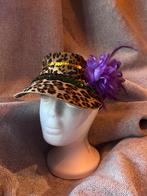 Panterprint Zonneklep Carnaval - Handgemaakt, Ophalen of Verzenden, Zo goed als nieuw, Carnaval