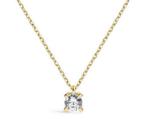NIEUWE 18 karaats geelgouden ketting hanger met diamant 0,25, Ophalen, Wilms, Nieuw, Met edelsteen
