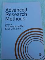 Advanced Research Methods - Langha de Mey & Dirk Smit, Gelezen, Ophalen of Verzenden, WO, Langha de Mey & Dirk Smit