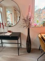 Elegante staande vaas - 100cm hoog, Ophalen, Gebruikt, Zwart, Glas