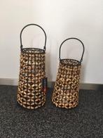 Colmore Lantaarn water Hyacint set-2 Nieuw!, Huis en Inrichting, Woonaccessoires | Kandelaars en Kaarsen, Beige, Nieuw, Ophalen of Verzenden