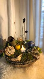 Kerststuk,schaal,decoratie, Huis en Inrichting, Ophalen, Zo goed als nieuw