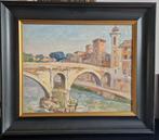 Schilderij van Henk van Leeuwen vo, Antiek en Kunst, Kunst | Schilderijen | Klassiek, Ophalen of Verzenden