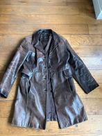 KYMO vintage leren lange jas maat xl, Ophalen of Verzenden, Gedragen, Maat 46/48 (XL) of groter, Bruin