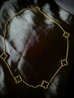 Ketting klaver zwart goud, Verzenden, Zwart, Nieuw, Overige materialen