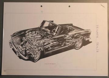 TRIUMPH. TR 4A. Copie's Werkplaatsboek Engels A4 Nette staat beschikbaar voor biedingen