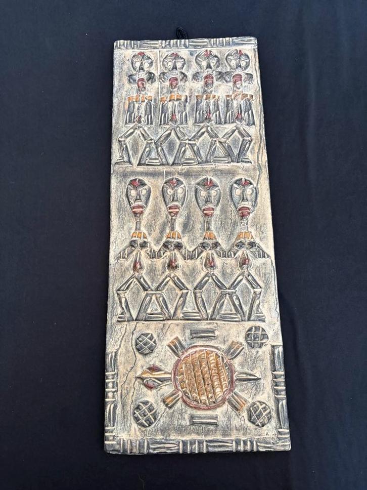 Houten Dogon paneel Afrika, Antiek en Kunst, Kunst | Niet-Westerse kunst, Ophalen of Verzenden