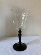 Luminarc D’Arques zwart gesteelde wijn sherryglas, Glas of Glazen, Ophalen of Verzenden, Overige stijlen, Glas