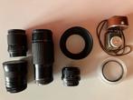 4 objectieven & belichtsmeter & filter & zonnekap, Ophalen of Verzenden, Telelens