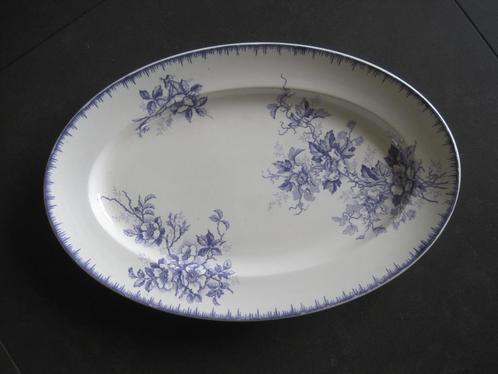 Lila ovale schaal groot R4 decor Olga (SC), Antiek en Kunst, Antiek | Servies los, Ophalen