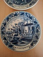 Delfts Blauw Bord - De Timmerman, Antiek en Kunst, Ophalen of Verzenden