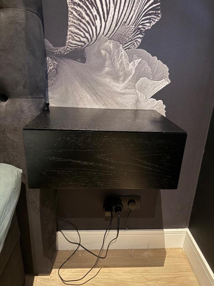 Zwevende nachtkastjes, Huis en Inrichting, Slaapkamer | Nachtkastjes, Zo goed als nieuw, Minder dan 55 cm, Minder dan 45 cm, Hout